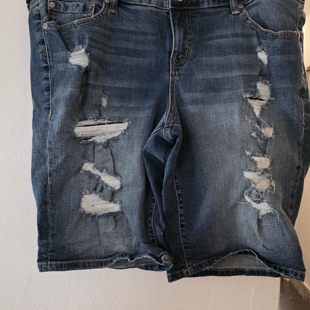 Torrid Blue Jean Shorts for Women - Picture 5 of 16